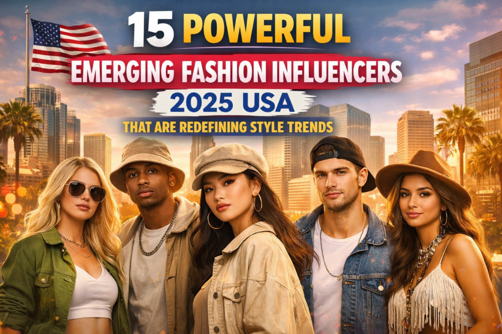 Emerging fashion influencers 2025 USA showcasing modern streetwear and luxury style trends