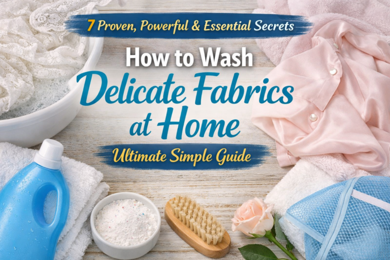 How to wash delicate fabrics at home safely using gentle hand washing method