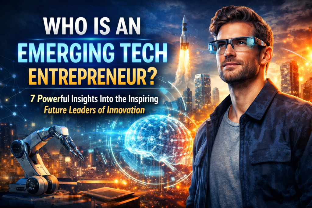 Who Is an Emerging Tech Entrepreneur in modern technology innovation