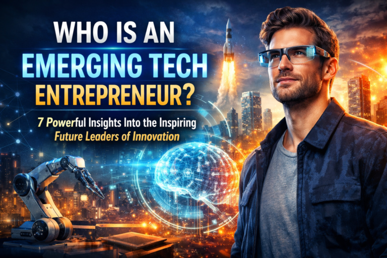 Who Is an Emerging Tech Entrepreneur in modern technology innovation