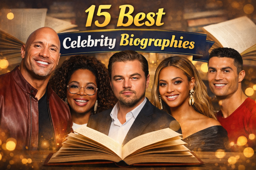 Best celebrity biographies featured image with famous celebrity life stories and success journeys