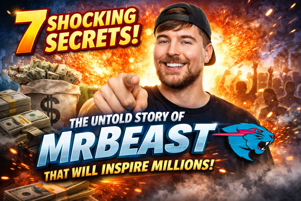 Untold story of MrBeast featured image showing MrBeast with money and bold headline